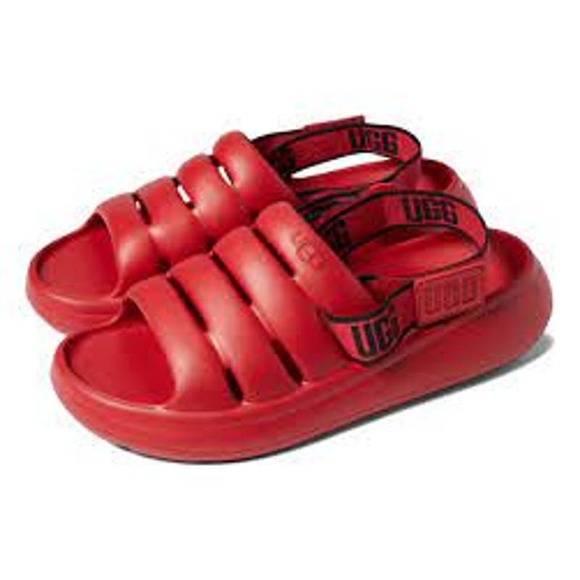 UGG Other - UGG Men's Sport Yeah Red/Black Strap Sandals Size 10 NEW With Tags